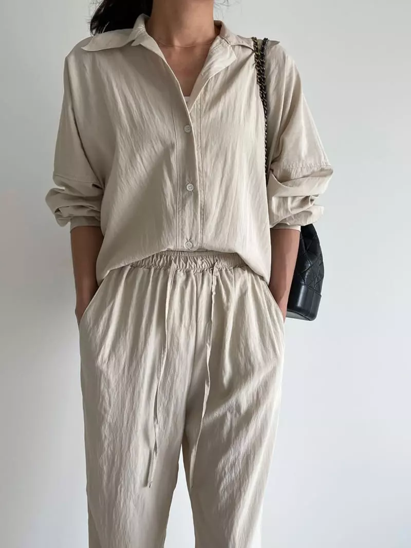 Ripple - Korean Women Fashion - #vintagekidsstyle - From Top Bottom Set - 2
