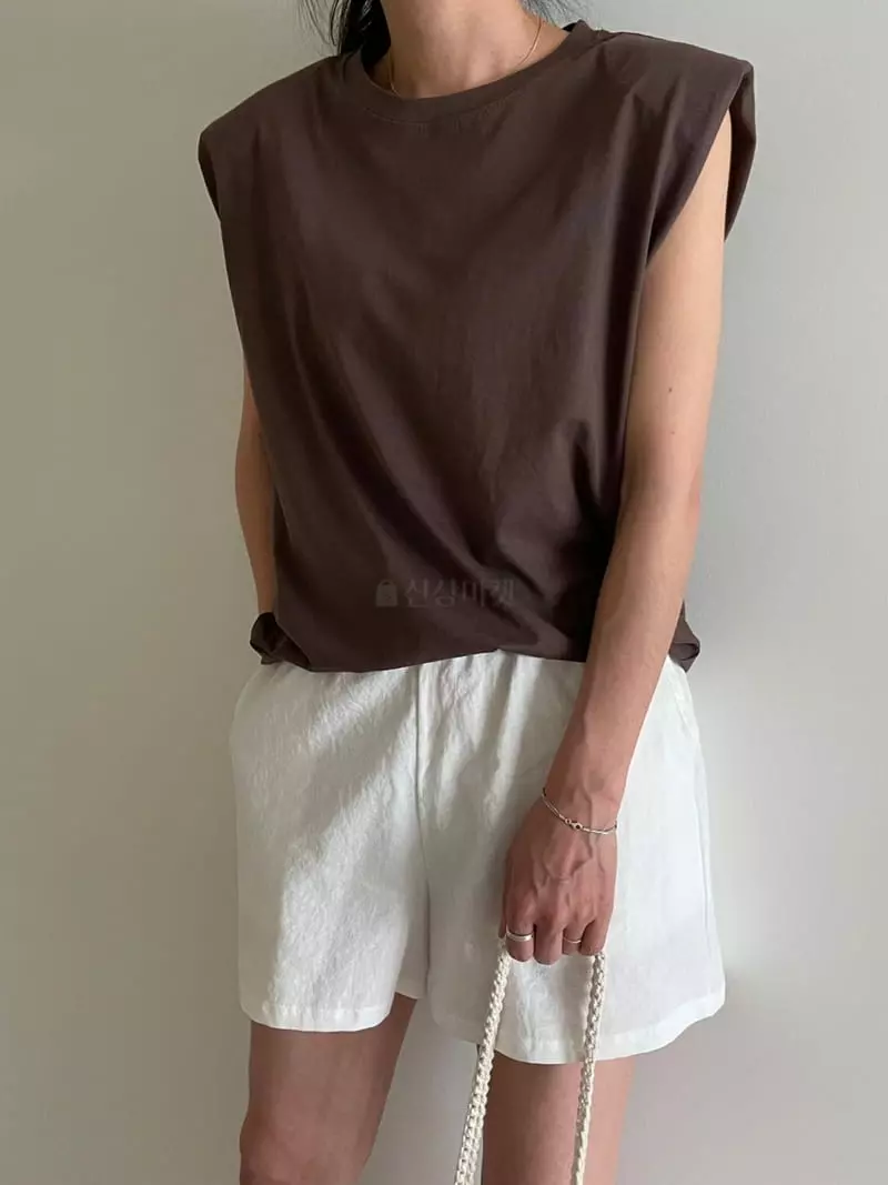 Ripple - Korean Women Fashion - #womensfashion - Chick Pad Sleeveless - 8