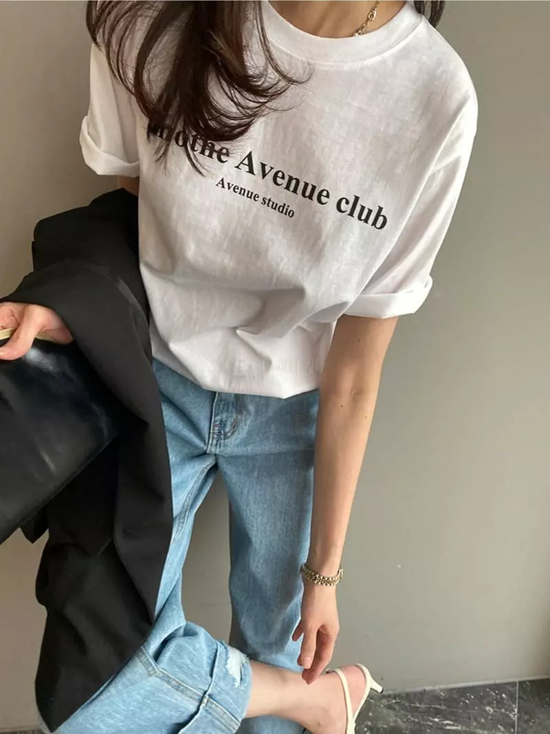 Ripple - Korean Women Fashion - #womensfashion - Crlub Avenue Tee