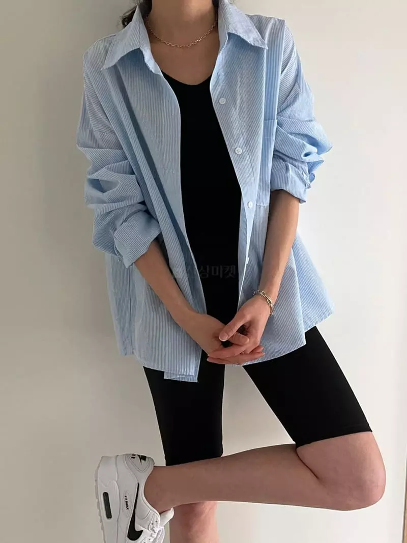 Ripple - Korean Women Fashion - #momslook - Sweet Loose Shirt - 4