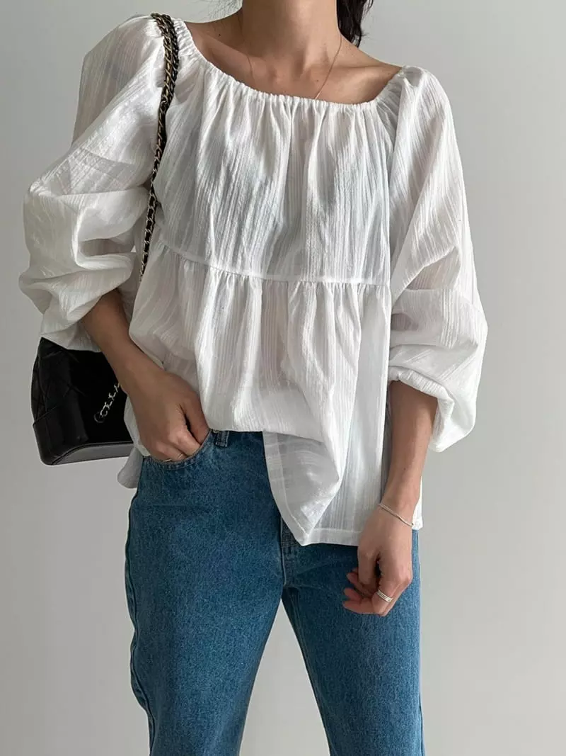 Ripple - Korean Women Fashion - #womensfashion - Iris Blouse