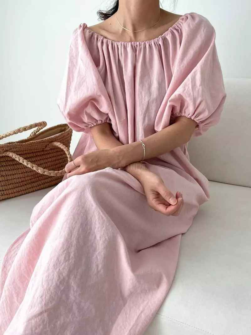 Ripple - Korean Women Fashion - #womensfashion - Pie Shoulder One-piece - 6
