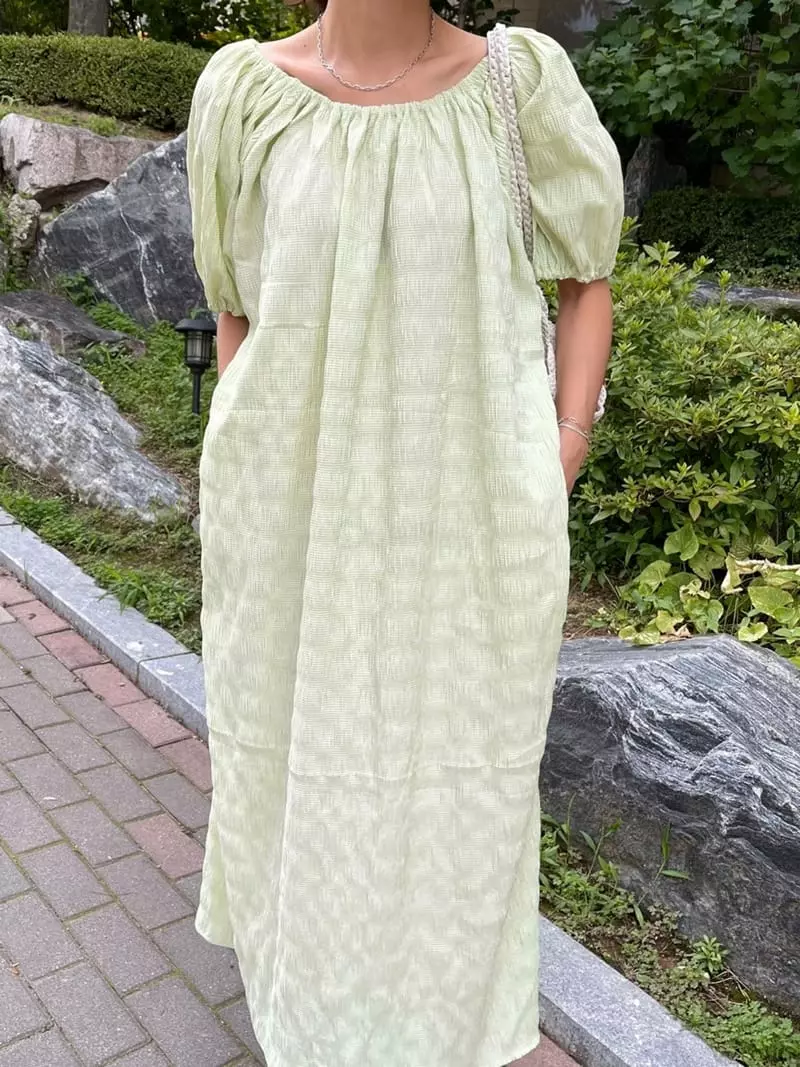 Ripple - Korean Women Fashion - #womensfashion - Swing Shoulder One-piece - 3