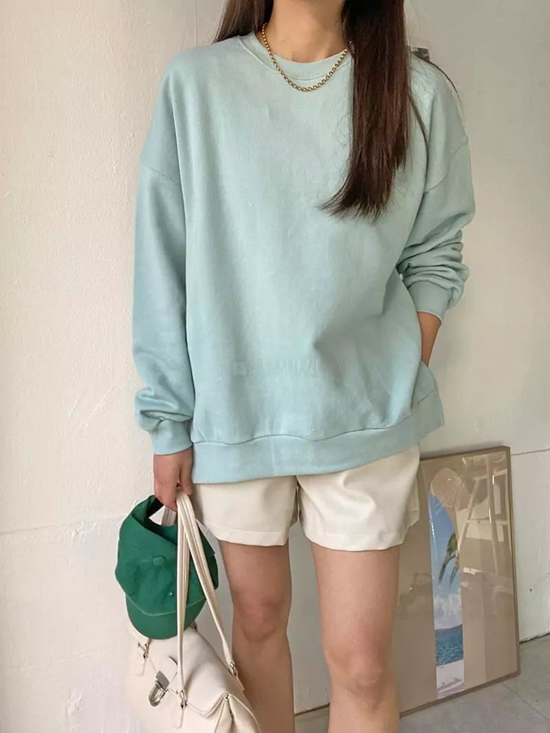 Ripple - Korean Women Fashion - #womensfashion - Slow Sweatshirt - 2
