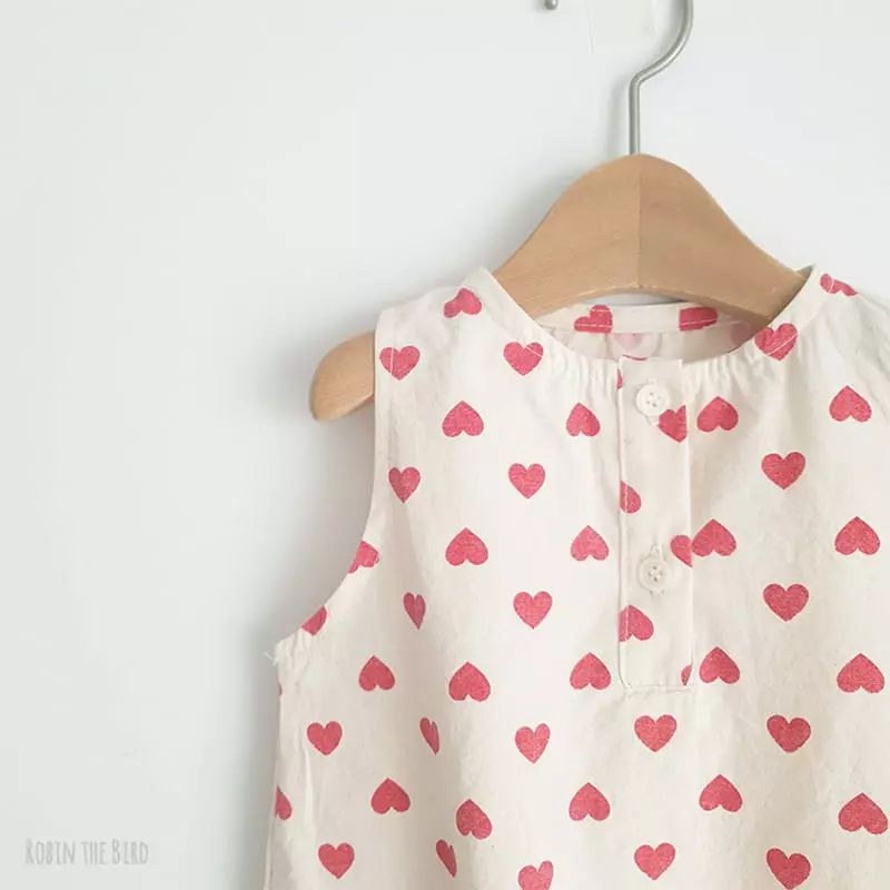 Saerobin - Korean Baby Fashion - #babyoutfit - Cotton Sleeveless Bodysuit - 2