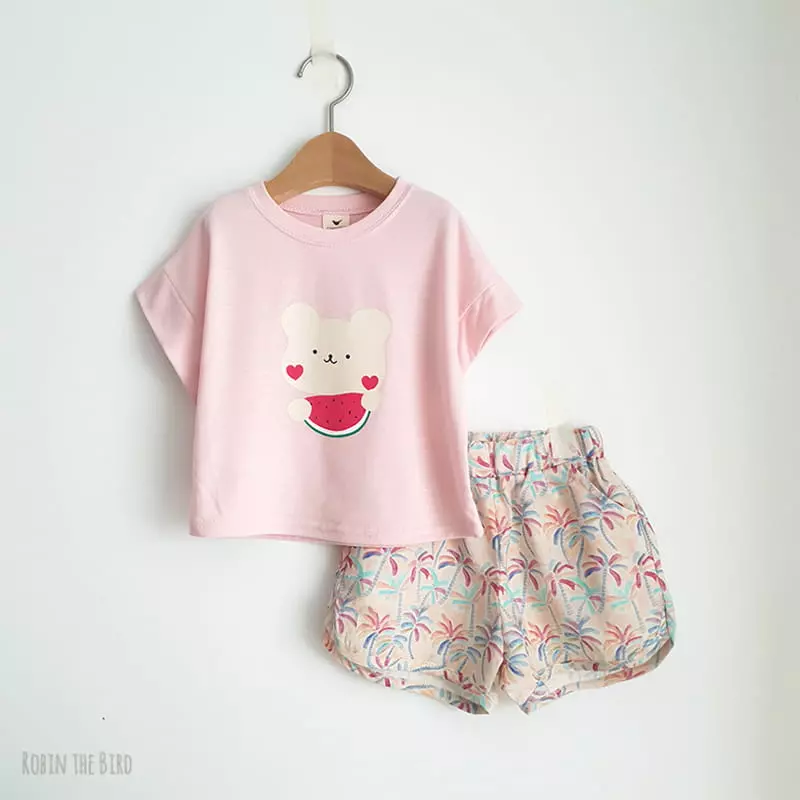 Saerobin - Korean Children Fashion - #kidzfashiontrend - Palm Vacance Shorts - 5