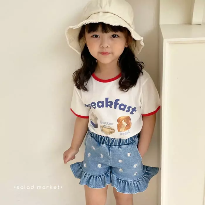Salad Market - Korean Children Fashion - #Kfashion4kids - Daisy Frill Pants - 6