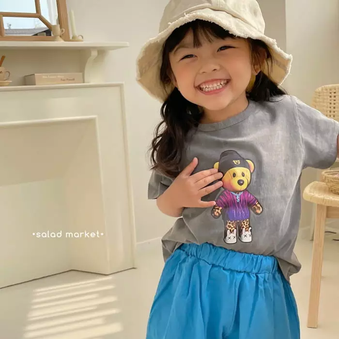Salad Market - Korean Children Fashion - #discoveringself - Bear Four Tee - 5