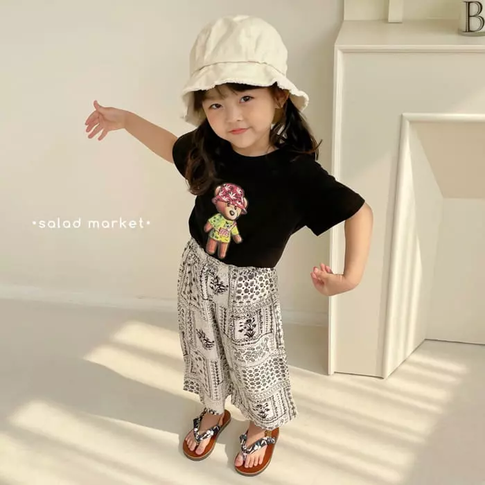Salad Market - Korean Children Fashion - #kidzfashiontrend - Bandana Pants - 8