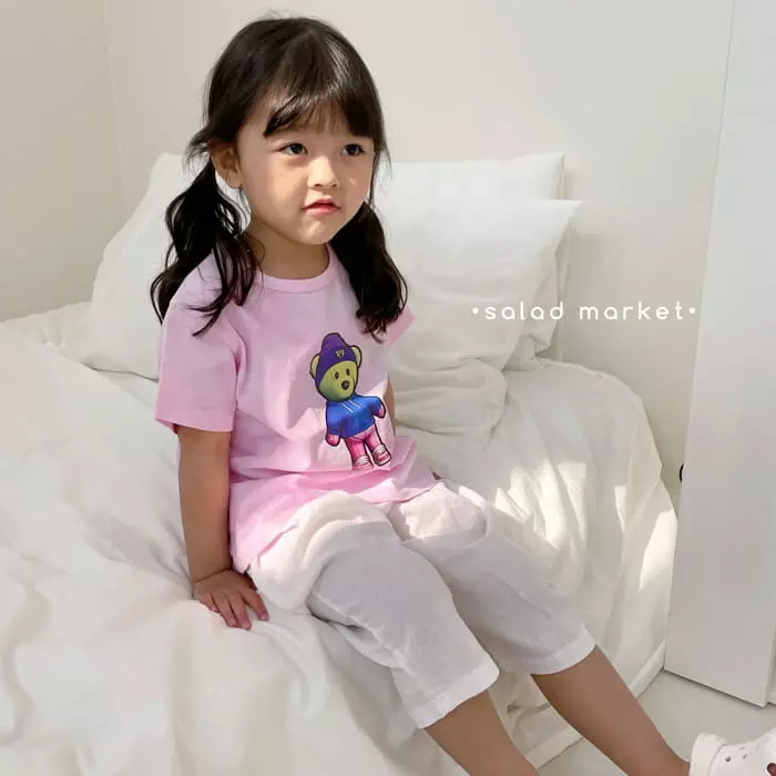 Salad Market - Korean Children Fashion - #littlefashionista - Bear Four Tee - 11