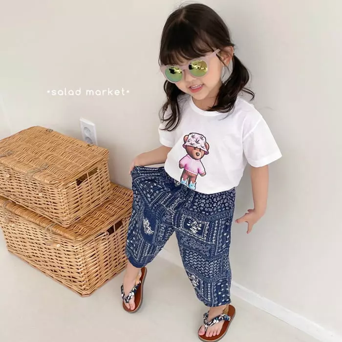 Salad Market - Korean Children Fashion - #minifashionista - Bandana Pants - 12