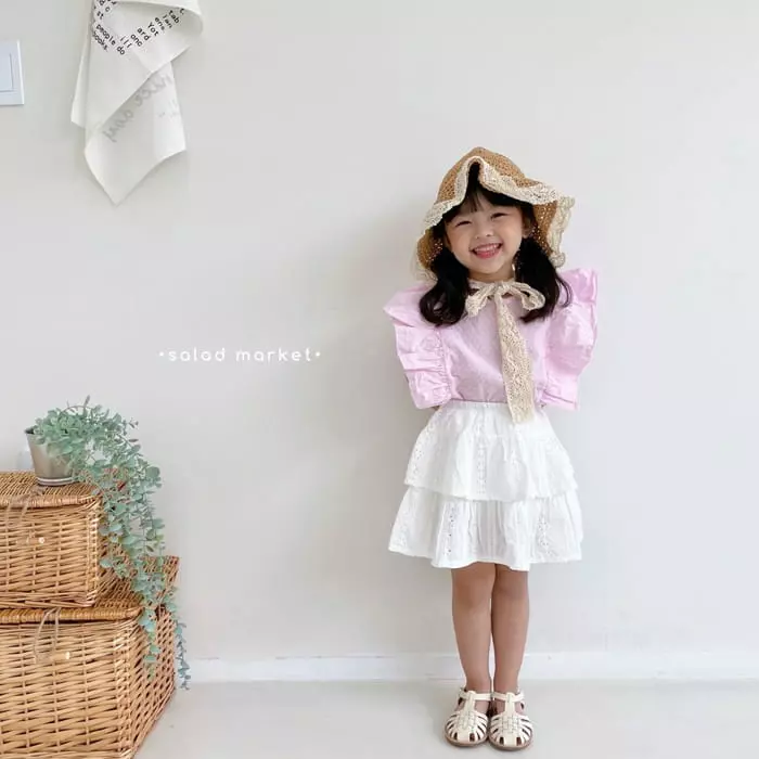 Salad Market - Korean Children Fashion - #minifashionista - Bonjour Blouse - 11