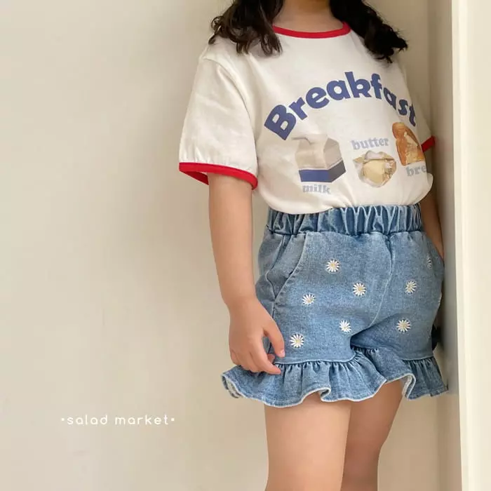 Salad Market - Korean Children Fashion - #minifashionista - Daisy Frill Pants - 9