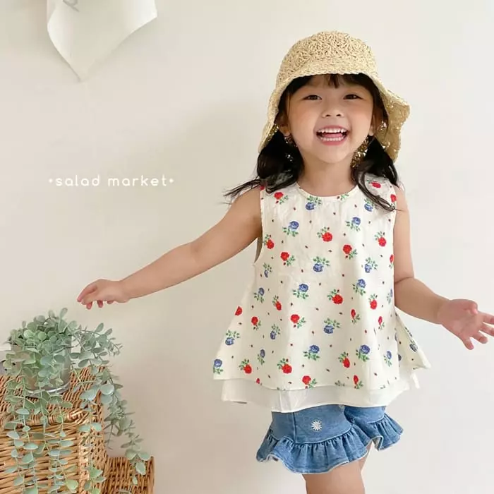 Salad Market - Korean Children Fashion - #toddlerclothing - Daisy Frill Pants - 12