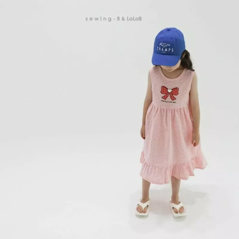 Sewing B - Korean Children Fashion - #childrensboutique - Ribbon One-piece - 5