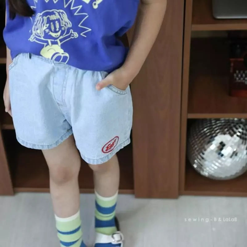 Sewing B - Korean Children Fashion - #discoveringself - Ego Denim Shorts - 2
