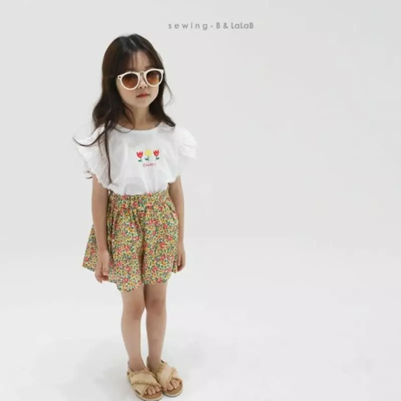 Sewing B - Korean Children Fashion - #kidsshorts - Lace Tee - 6