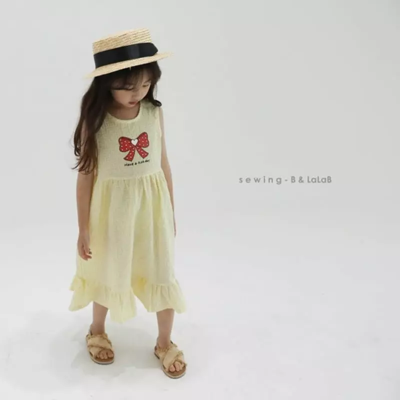 Sewing B - Korean Children Fashion - #kidsstore - Ribbon One-piece - 10