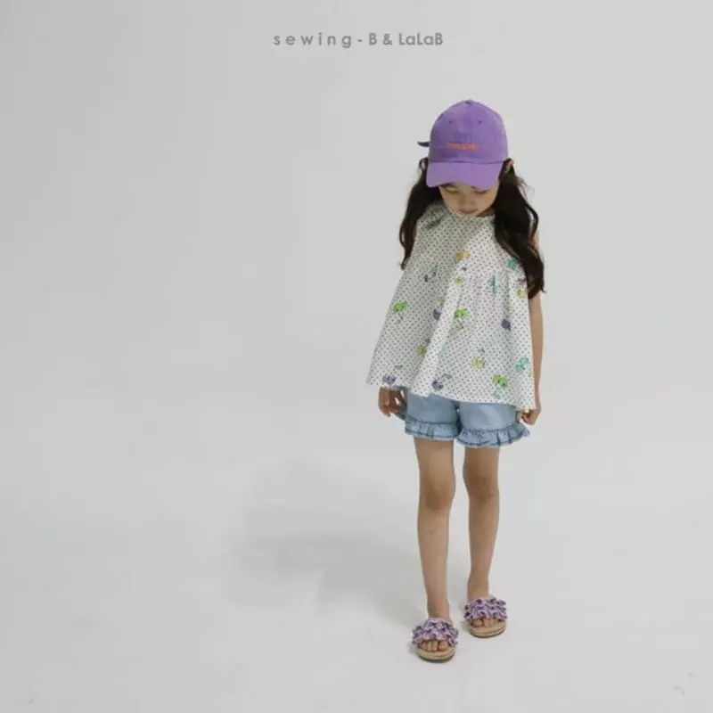 Sewing B - Korean Children Fashion - #kidsstore - Frill Denim Shorts - 6