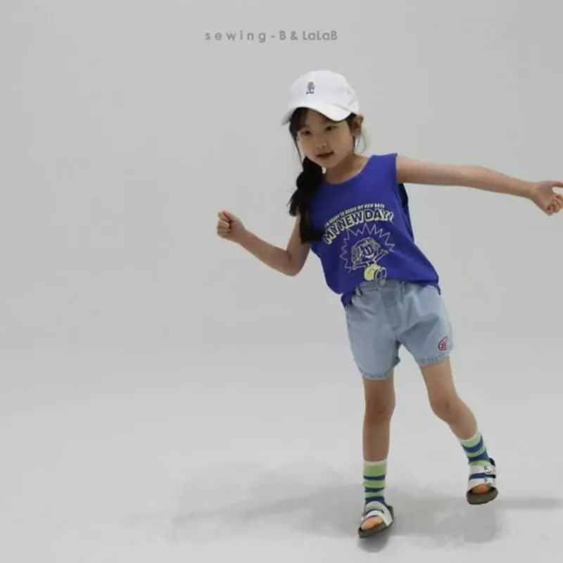 Sewing B - Korean Children Fashion - #kidzfashiontrend - Ego Denim Shorts - 6