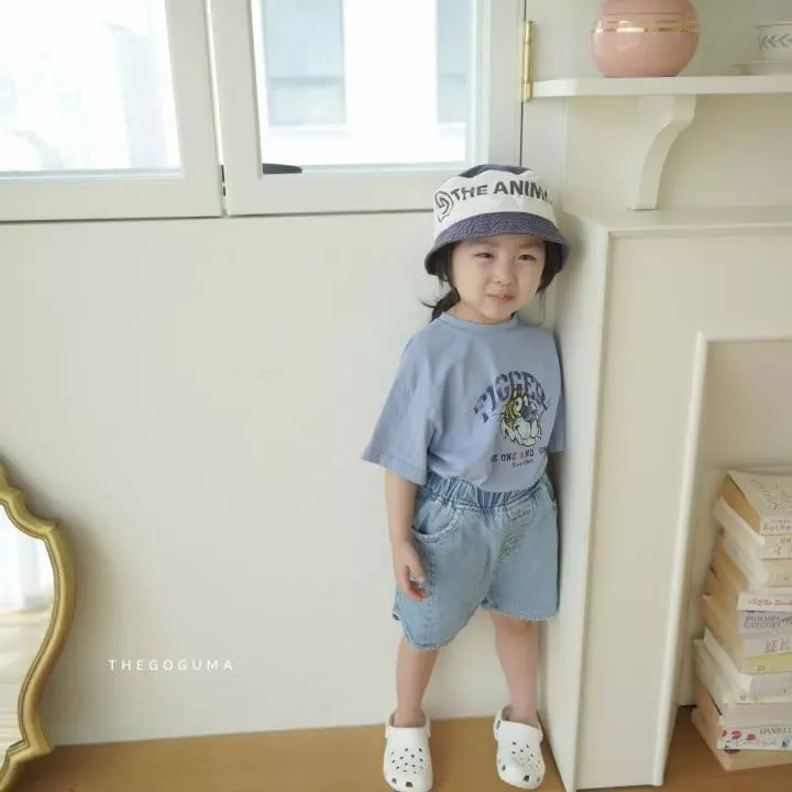 Shinseage Kids - Korean Children Fashion - #childofig - Piping Denim Shorts - 7