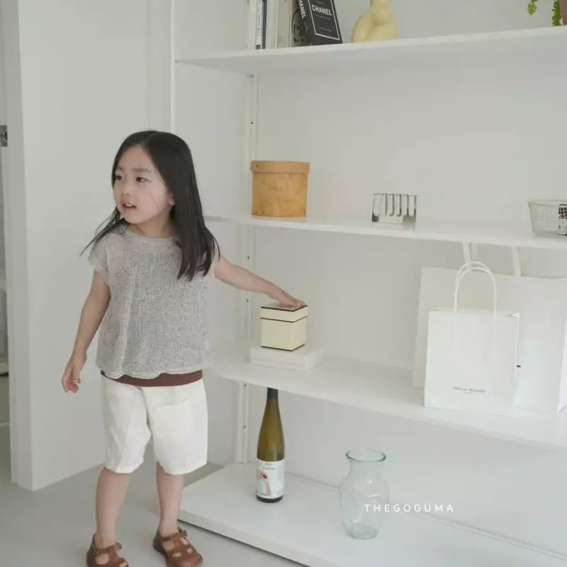 Shinseage Kids - Korean Children Fashion - #childofig - Rib String Sleeveless - 5