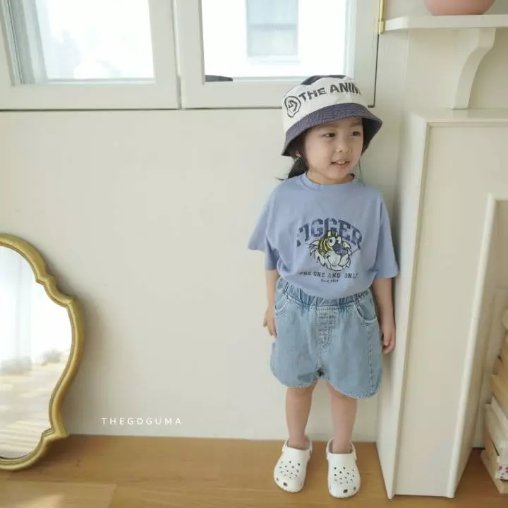 Shinseage Kids - Korean Children Fashion - #childrensboutique - Piping Denim Shorts - 8