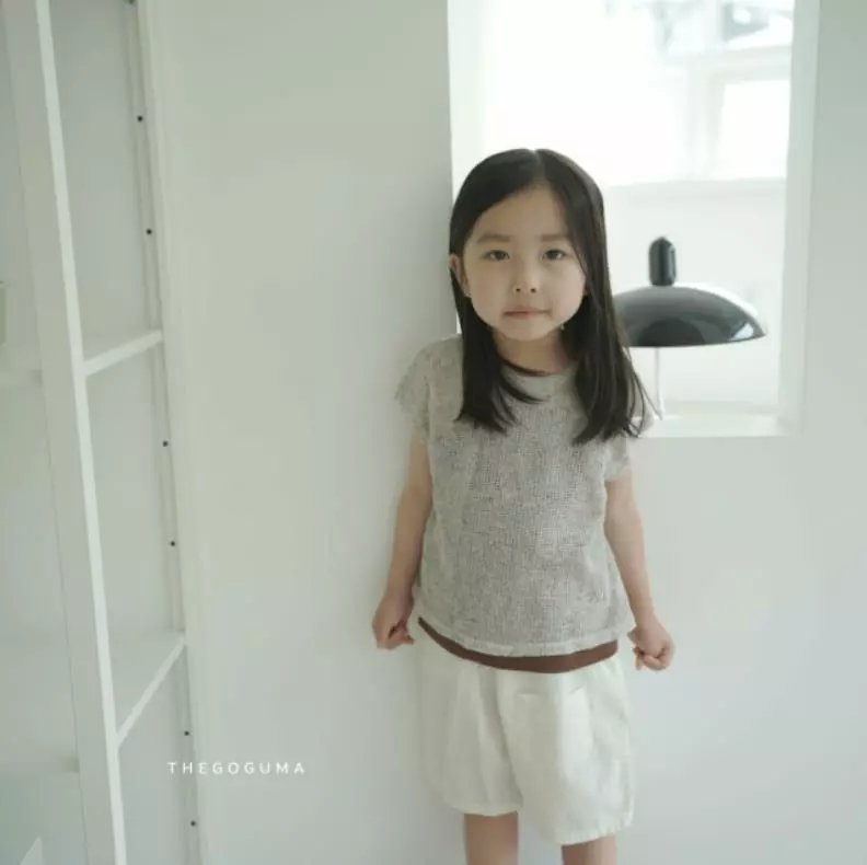 Shinseage Kids - Korean Children Fashion - #kidsshorts - Linen Knit Sleeveless
