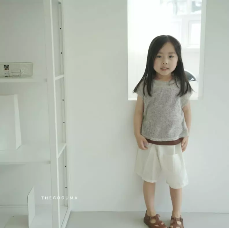 Shinseage Kids - Korean Children Fashion - #kidsstore - Linen Knit Sleeveless - 2