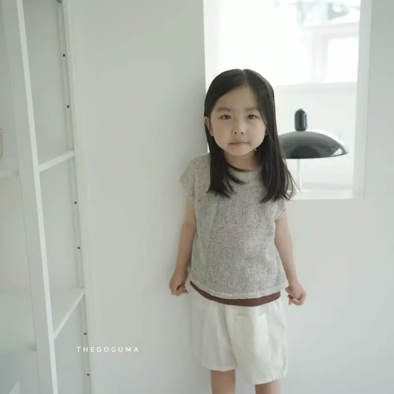 Shinseage Kids - Korean Children Fashion - #minifashionista - Rib String Sleeveless - 4