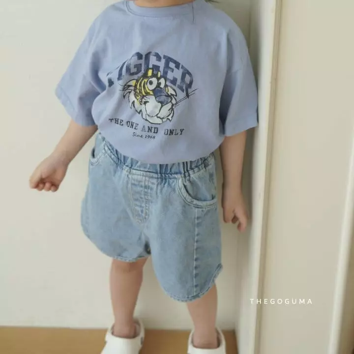 Shinseage Kids - Korean Children Fashion - #toddlerclothing - Piping Denim Shorts - 5