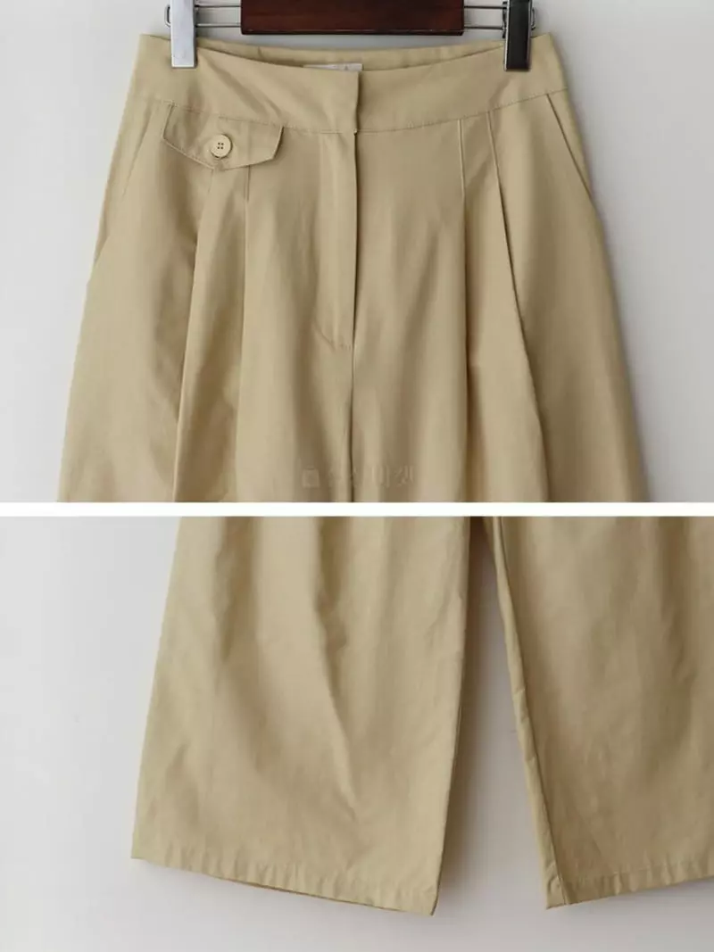 Sllow - Korean Women Fashion - #momslook - Wide Pintuck Pants - 3