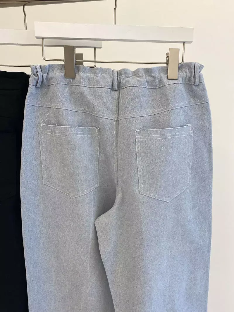 Sllow - Korean Women Fashion - #momslook - Easy String Pants - 2