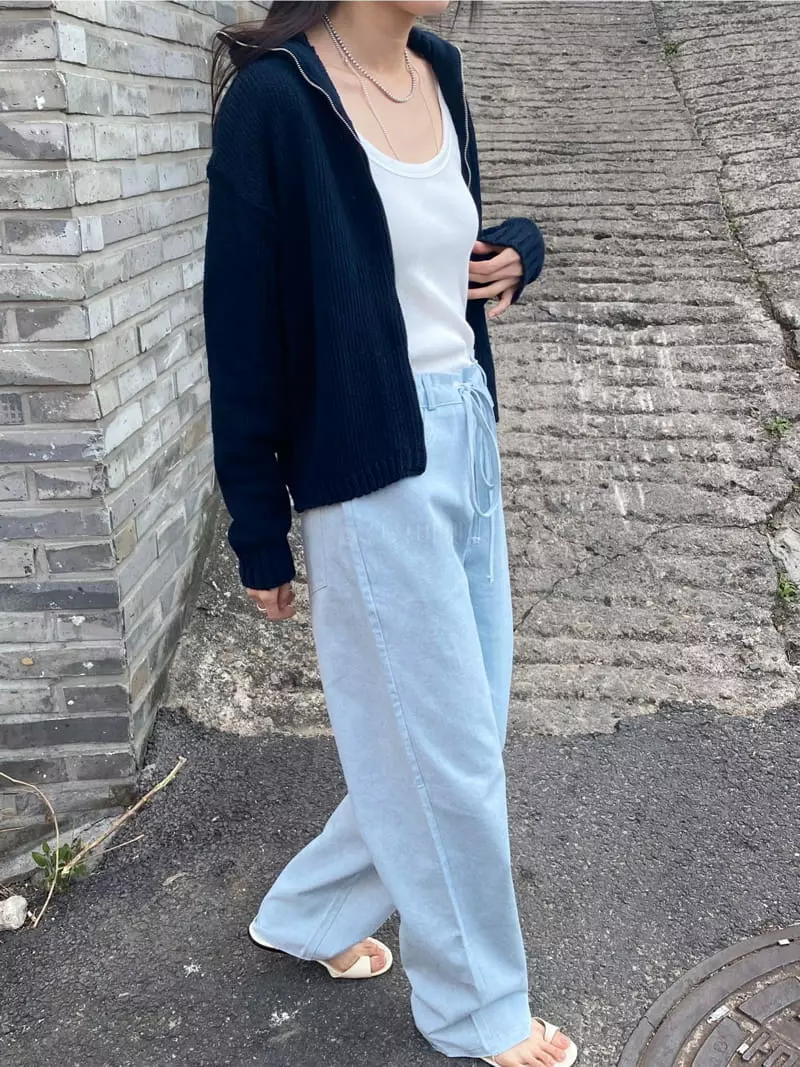 Sllow - Korean Women Fashion - #momslook - Two Way Cardigan - 3
