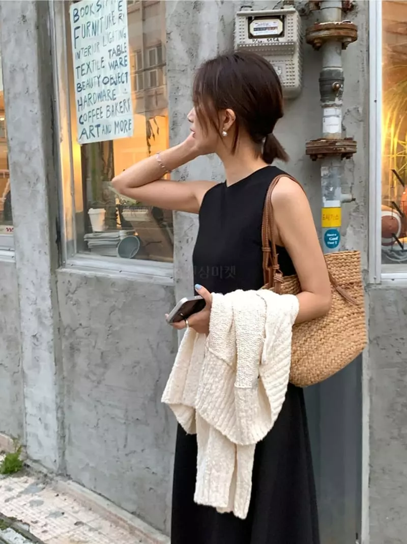 Sllow - Korean Women Fashion - #momslook - Plare Long One-piece - 2