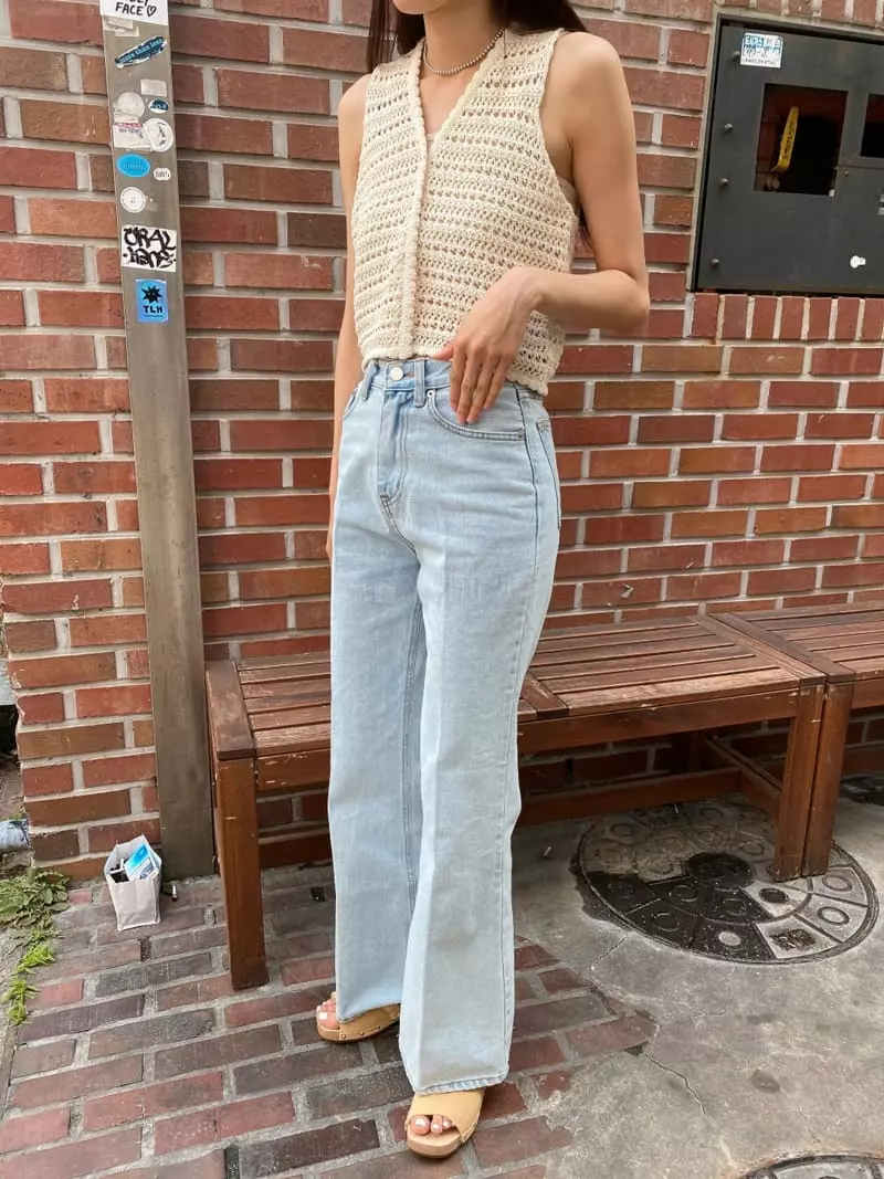 Sllow - Korean Women Fashion - #momslook - Daily Wide Jeans - 3