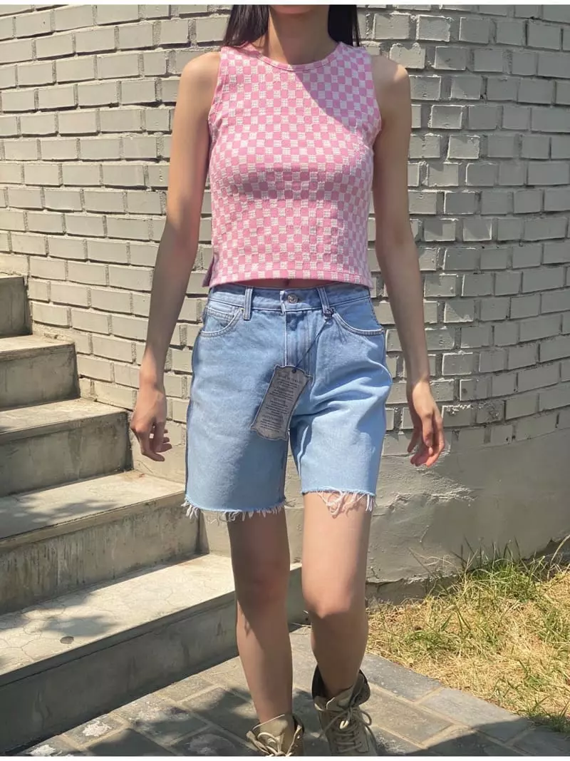 Sllow - Korean Women Fashion - #momslook - Cut Out Jeans - 3