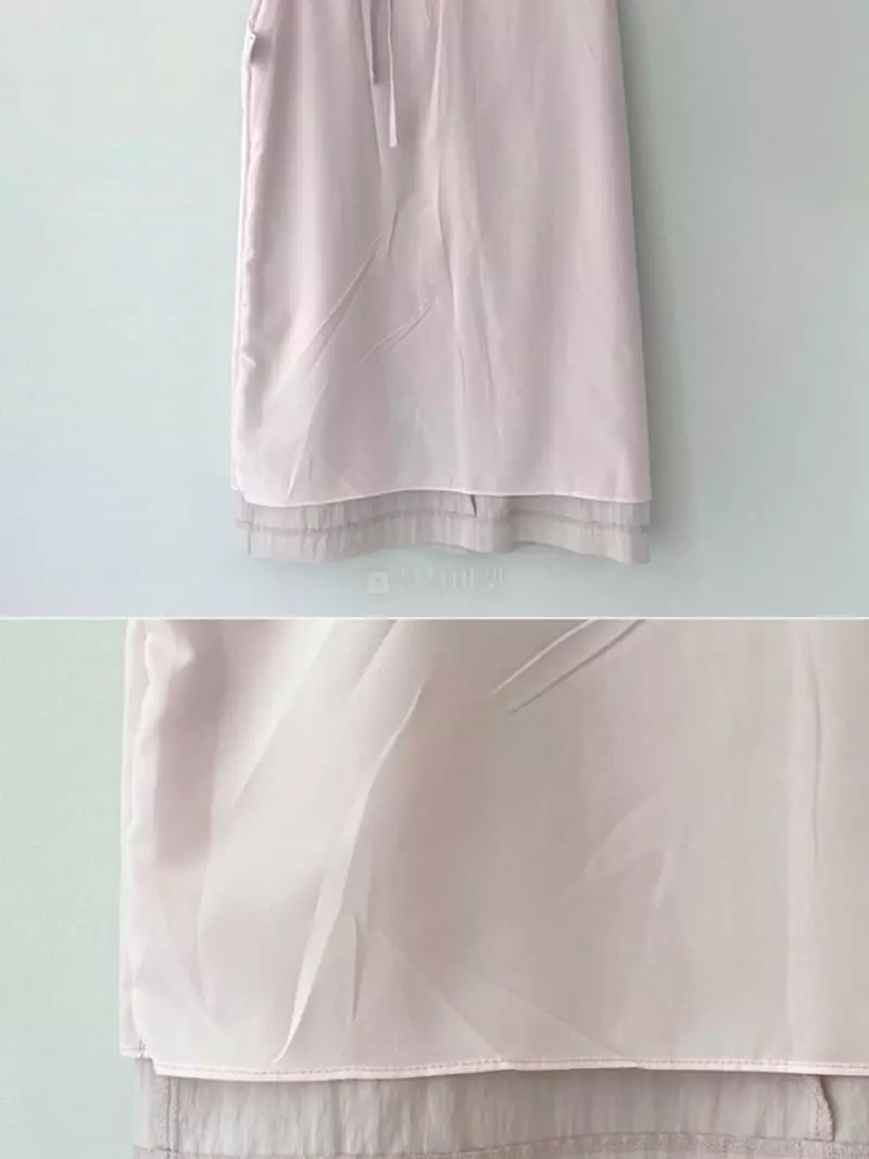Sllow - Korean Women Fashion - #vintagekidsstyle - Strap Waist Midi Skirt - 4