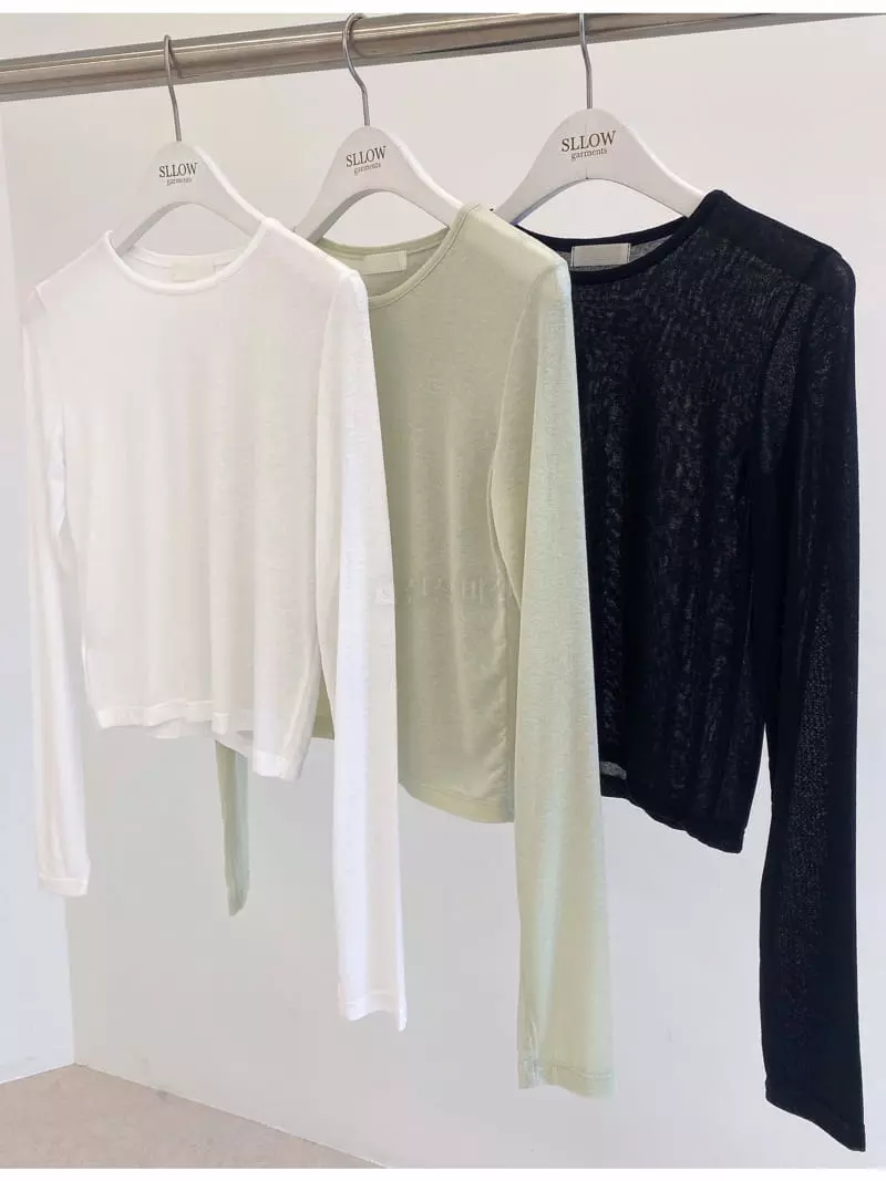 Sllow - Korean Women Fashion - #restrostyle - Summer Tee - 4