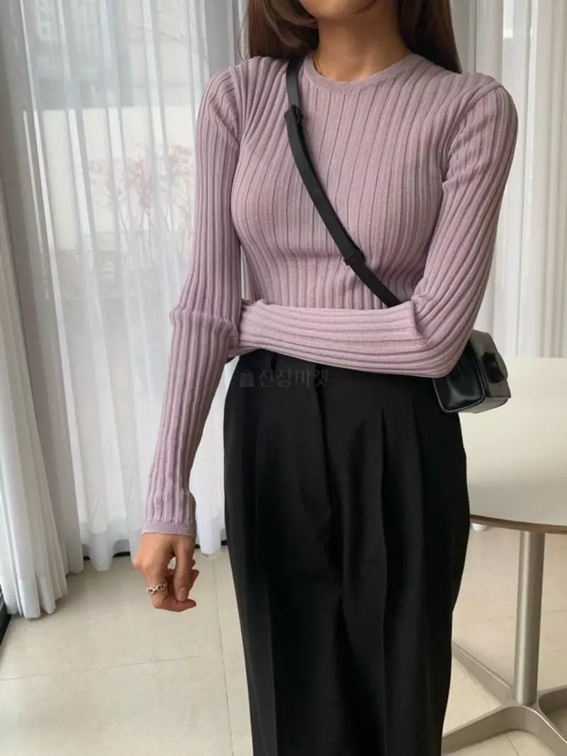 Sllow - Korean Women Fashion - #thelittlethings - Air Pleats Knit - 3