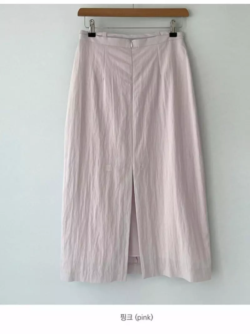 Sllow - Korean Women Fashion - #vintageinspired - Strap Waist Midi Skirt - 2