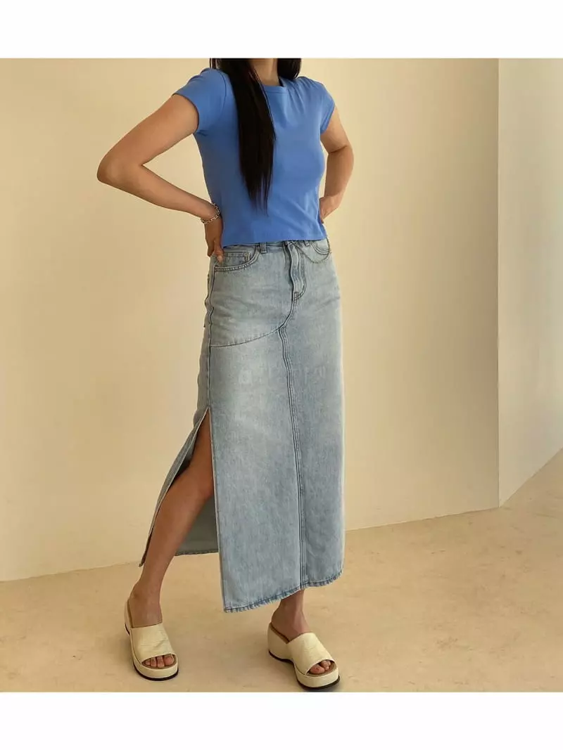 Sllow - Korean Women Fashion - #womensfashion - Union Long Skirt