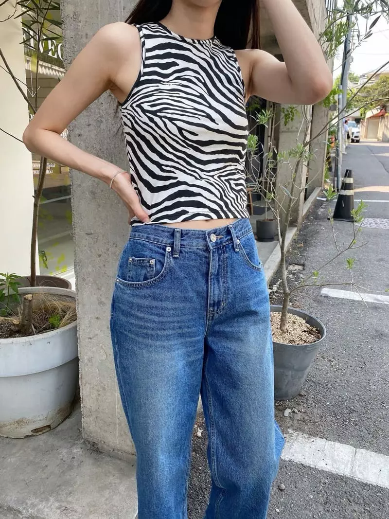 Sllow - Korean Women Fashion - #womensfashion - Zebra Top - 3