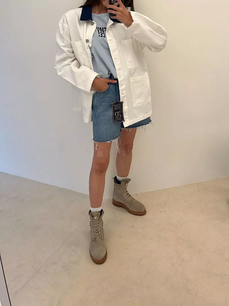 Sllow - Korean Women Fashion - #womensfashion - Canvers Jacket - 2