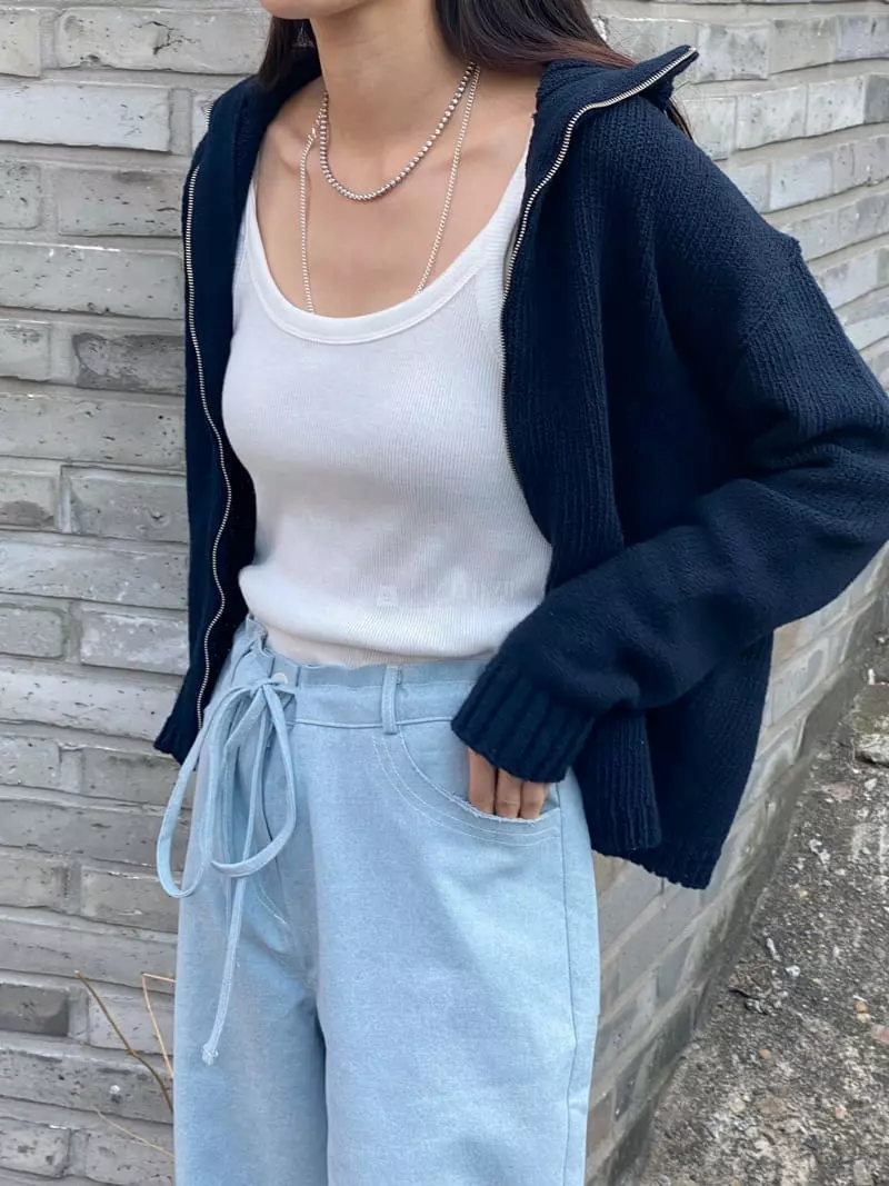 Sllow - Korean Women Fashion - #momslook - Two Way Cardigan - 4