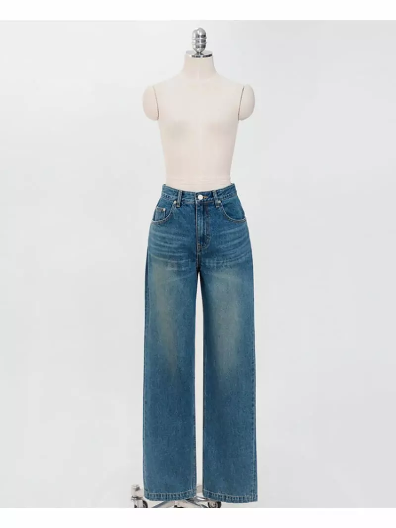 Sllow - Korean Women Fashion - #womensfashion - Back Pocket Jeans - 3
