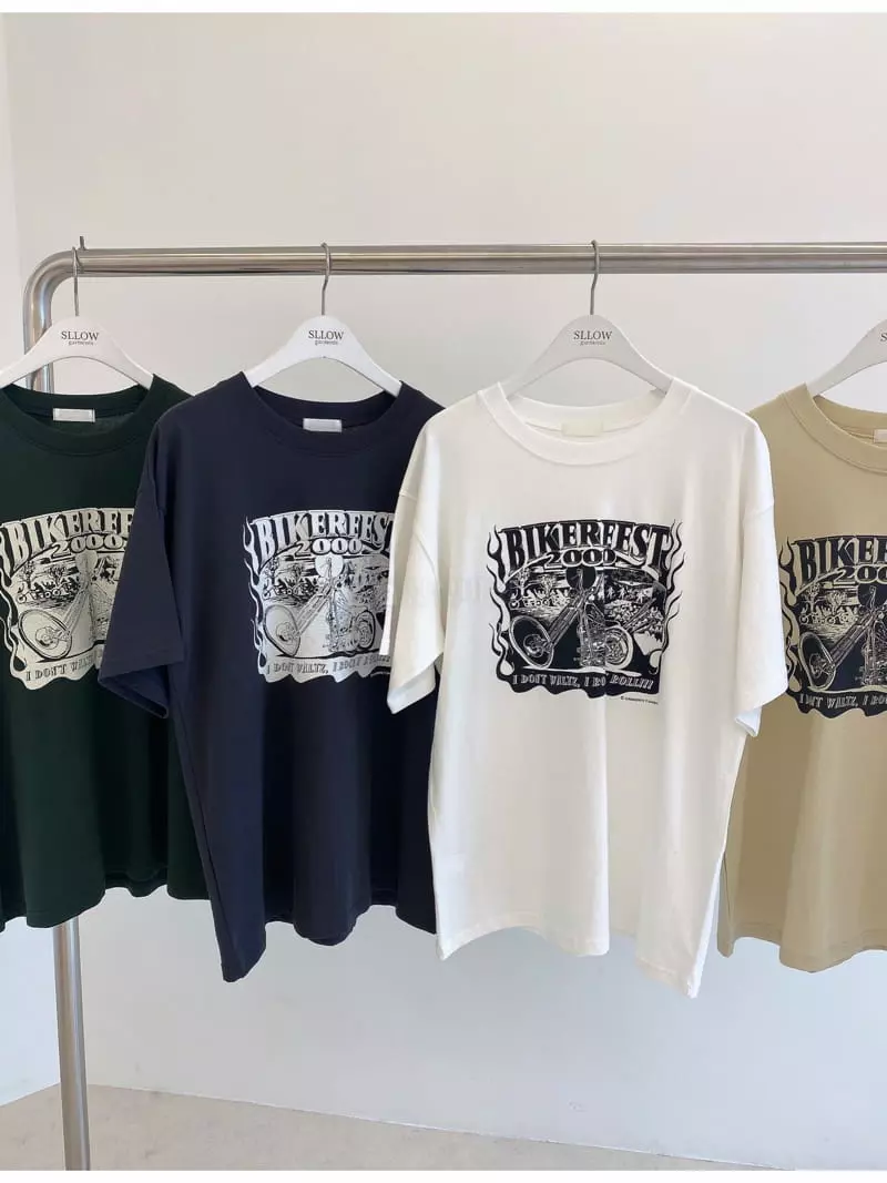 Sllow - Korean Women Fashion - #womensfashion - Bike Tee - 3