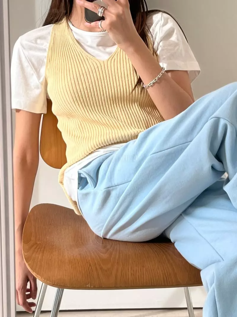 Sllow - Korean Women Fashion - #womensfashion - Baby Tack Pants