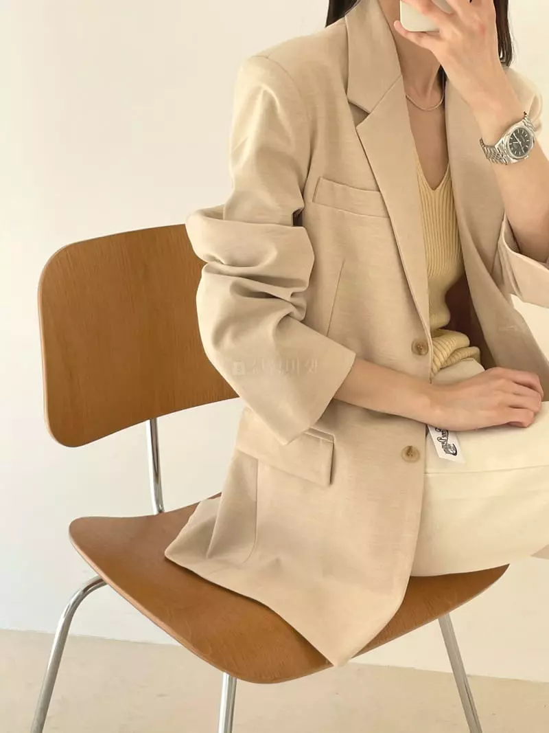 Sllow - Korean Women Fashion - #womensfashion - Bloock Tailor Jacket - 3