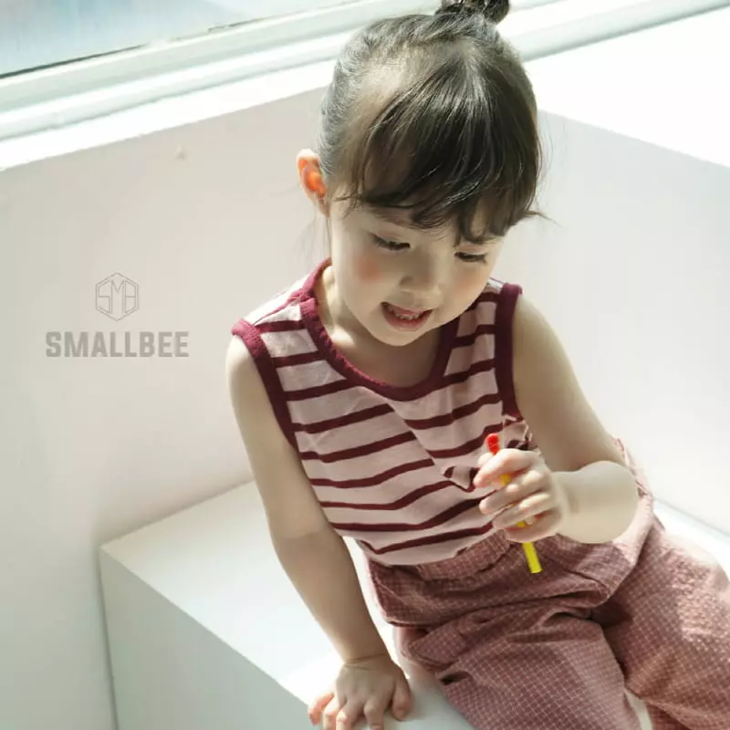 Smallbee - Korean Children Fashion - #childrensboutique - Stripes Sleeveless
